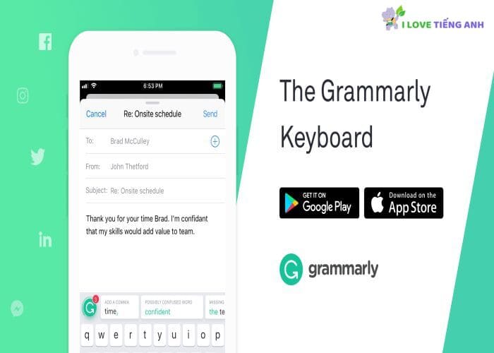 Grammarly - 1 trong các ứng dụng học tiếng Anh hỗ trợ chỉnh sửa ngữ pháp chính xác nhất